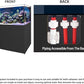 Coral Reef Aquarium Tank | 250 Gallon Ultra Clear Glass with Sump, Black