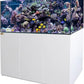 185 Gallon Coral Reef Aquarium Tank Premium Tempered & Ultra Transparent Glass with Sump(Complete Aquarium Setup) All White